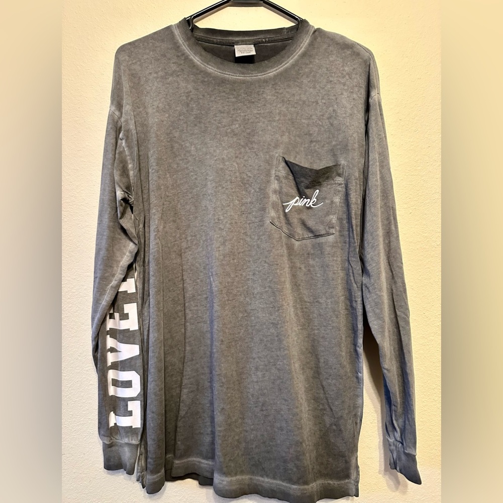 Women Victoria’s Secret PINK long sleeve t shirt  - oversized - XS